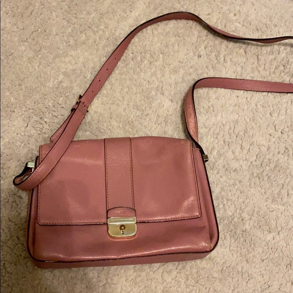 Kate spade Muave color crossbody purse.
